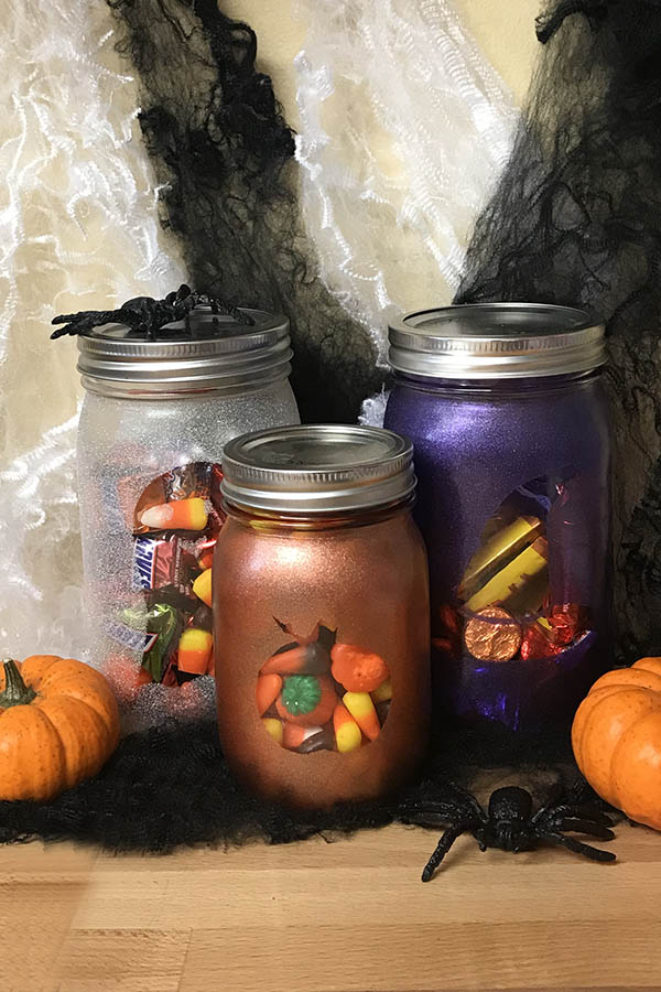 Spooky Silhouette Halloween Mason Jar Craft My Growing Creative Life