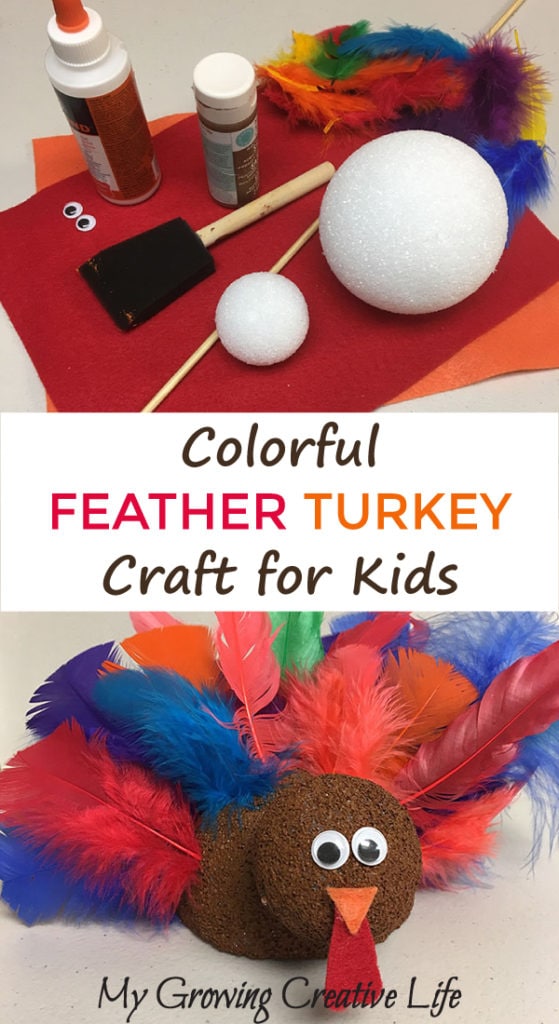 Feather Turkey Craft for Kids: Colorful and Easy to Make