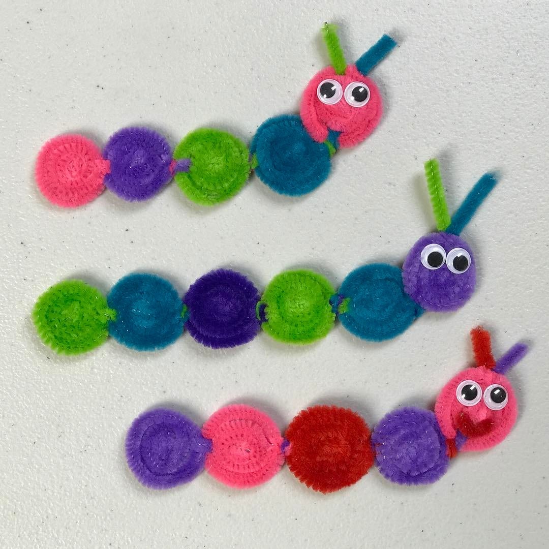Pipe Cleaner Caterpillar:  Easy, Colorful And Super Cute