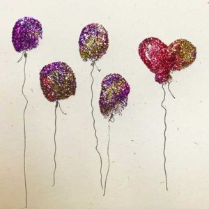 Glitter valentines day cards