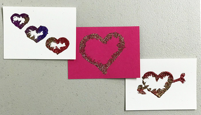 Simple DIY Glitter Valentine's Day Cards - My Growing Creative Life