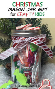 Christmas Crafty Mason Jar Gift for Kids