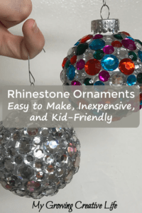 Rhinestone christmas ornaments tutorial