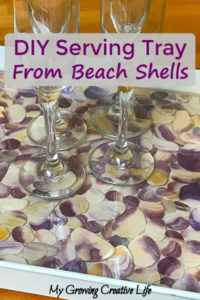 Create A Beautiful Beach Shells Serving Tray - My Growing Creative Life