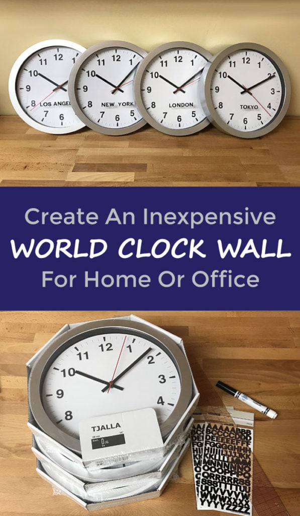 DIY World Clock Wall Decor