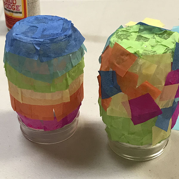 Create Tissue Paper Mason Jar Lanterns With Your Kids My Growing