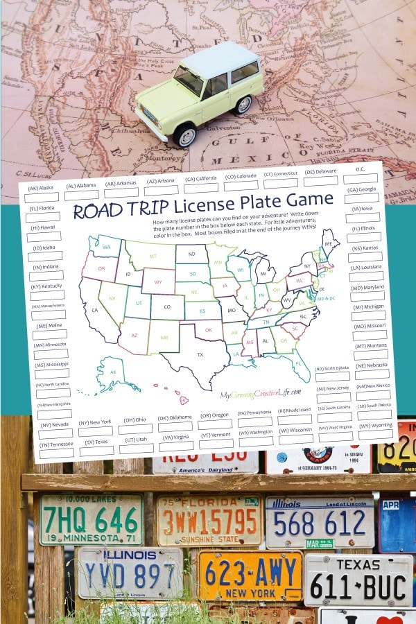 License Plate Game:  Make Family Road Trips Fun